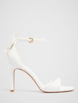 Farrah All Over Flower Trim Heeled Sandal White Forever New