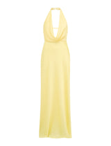 Becca Cowl Halter Satin Dress Forever New