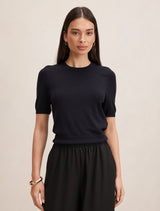 Maisie Short Sleeve T-Shirt Navy Forever New