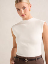 Kallie Extended Shoulder Rib Top Forever New