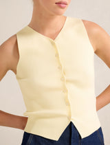 Raya Ribbed Knitted Tank Top Forever New