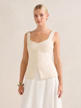 Cinzia Trim Detail Top