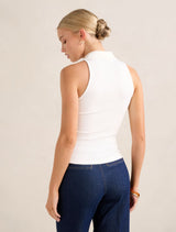 Clover Collared Halter Top