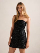 Elysia Sequin Mini Dress Forever New
