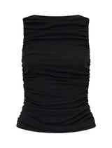 Pippa Ruched Boat Neck Top