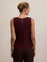 Tiffany Draped Sleeveless Top Forever New
