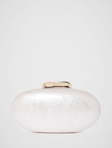 Patty Oval Pearl Hardcase Clutch 0 Pearl Forever New