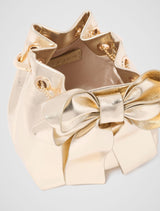 Petra Bow Metal Handle Clutch Forever New