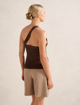 Monroe Asymmetric Knit Top Forever New