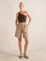 Monroe Asymmetric Knit Top Forever New