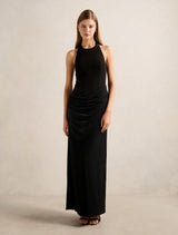 Lula Halter Maxi Dress Black Forever New