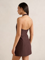 Corinna Halter Mini Dress