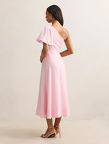 Mattea One Shoulder Midi Dress