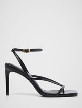 Sloane Strappy Evening Sandal Heel Black Forever New
