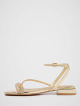 Dominique Diamante Strap Flat PM Sandal Forever New