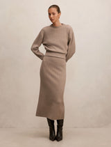 Cora Cinched Hem Knit Sweater Forever New