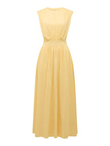 Isobel Tapered Waist Linen Midi Dress Forever New