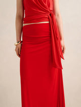 Mimi Flute Maxi Skirt Forever New