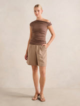 Rylee Tipped Shoulder Top