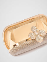 Callie Flower Clasp Jewel Hardcase Clutch Forever New