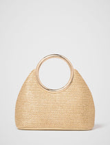 Ruby Round Handle Clutch 0 Gold Weave Forever New