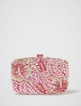 Everly Orchid Flower Clasp Hardcase Clutch Forever New
