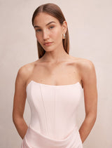 Isra Drape Strapless Maxi Dress Forever New