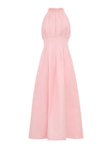 Miller Pleat Halter Midi Dress Forever New