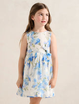 Josie Girls Open Back Mini Dress Hyton Floral Forever New