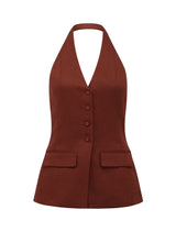 Saxon Halter Waistcoat Forever New