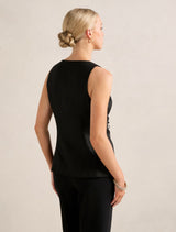 Tia Tie Front Waistcoat Forever New