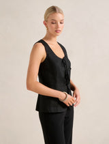 Tia Tie Front Waistcoat Forever New