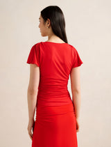 Stormi Spliced Shoulder Top Forever New