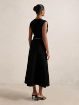 Celia Petite Extended Shoulder Midi Dress Forever New