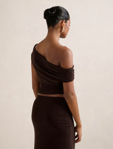 Mimi Petite Off Shoulder Top Forever New