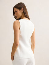 Ayla Contrast Waistcoat Forever New