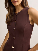 Lucienne Fit And Flare Knit Mini Dress Forever New