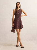 Lucienne Fit And Flare Knit Mini Dress Forever New