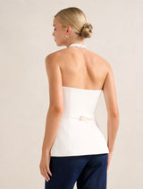 Ruby Cross Neck Top Forever New