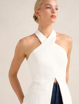 Ruby Cross Neck Top Forever New