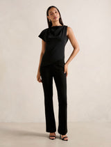 Aubery Asymmetric Draped Top Forever New