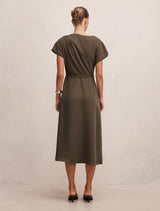 Kylee Button Neck Dress Forever New