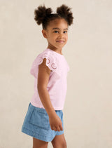 Aurora Flutter Sleeve Girls T-Shirt