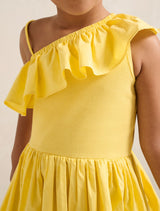 Sadie One-Shoulder Frill Girls Dress Forever New