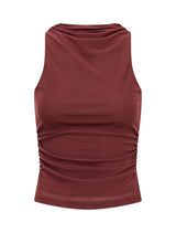 Savannah Ruched Mesh Top Forever New