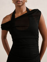 Brooklyn Petite Layered Jersey Maxi Dress