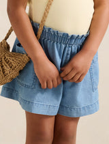 Maeve Chambray Girls Shorts Forever New