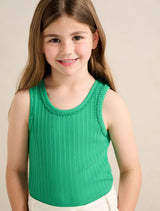 Tessa Girls Rib Tank Top Forever New