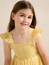 Amelia Girls Shirred Midi Dress Forever New