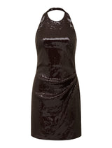 Tate Sequin Halter Mini Dress Forever New